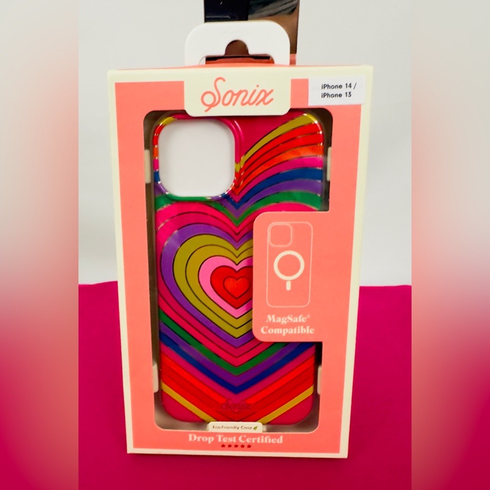 Sonic Rainbow Hearts MagSafe® Compatible iPhone Case iPhone 13 & 14 New in box!